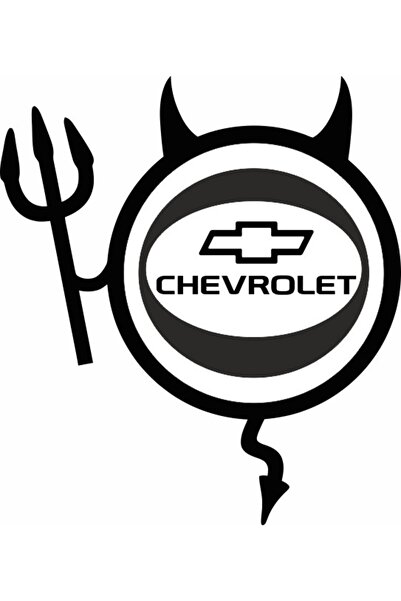 Image Αυτοκόλλητο αυτοκινήτου, IMAGE, CHEVROLET Devil, μαύρο, 19 x 21 εκ.