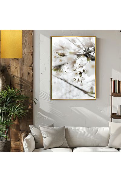 Harikabirev ΥΠΕΡΑΣΤΗ | ΛΕΥΚΟ ΛΟΥΛΟΥΔΙ ΜΟΝΤΕΛΟ DALI (FLORA) | ΤΡΑΠΕΖΙ ΚΑΘΕΤΟ ΜΟΝΟ ΜΕ ΠΛΑΙΣΙΟ ΘΕΡΜΑΝΤΗΜΕΝΟ ΓΥΑΛΙ