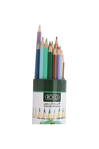 Roco مجموعة أقلام تلوين من 48 قطعة، ألوان متنوعة، متوسطة الحجم