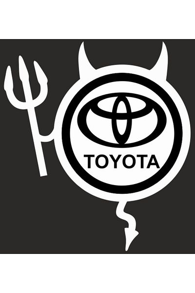 Image Car sticker, IMAGE, Dracusor TOYOTA, white, 19 x 21 cm