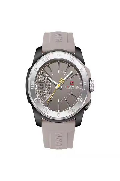 Naviforce Quartz Watches for Men Fashion Casual Wristwatch with Luminous Waterproof Silicone Strap