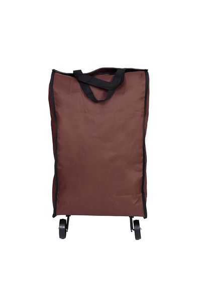 Master Shopping bag with trolley Master, 25 l, retractable wheels, Brown