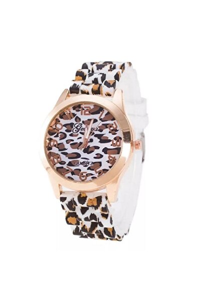 Geneva Quartz Geneva Lepine Women's Watch, White, Silicone Strap