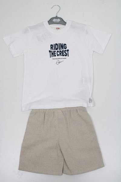 DMB KİDS Dmb Boy's Linen Shorts Suit