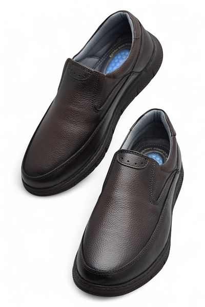ISPARTALILAR Tab202 Heel Gel Orthopedic Sole Genuine Leather Men's Shoes Poly Light Sole