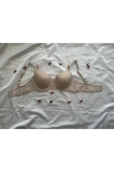 White Lady Skin Color Supported Lace Underwear Set