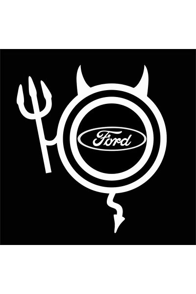 Image Car sticker, IMAGE, Dracusor FORD, white, 19 x 21 cm