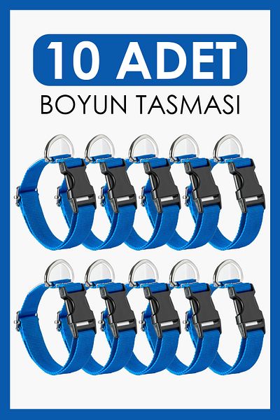 pasiole Set of 10 Dog Collars |   Adjustable, Durable, Handmade, Domestic Production