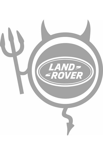 Image Sticker auto, IMAGE, Dracusor LAND ROVER, argintiu, 19 x 21 cm
