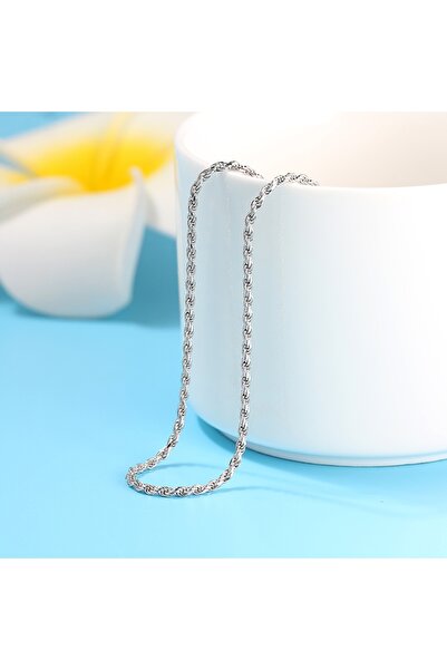 delis Ανδρική αλυσίδα από ασήμι 925, JW1500, επιροδιωμένη