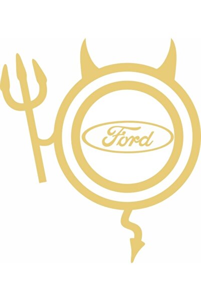 Image Sticker auto, IMAGE, Dracusor FORD, auriu, 19 x 21 cm