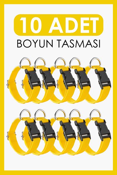 pasiole Set of 10 Dog Collars |   Adjustable, Durable, Handmade, Domestic Production