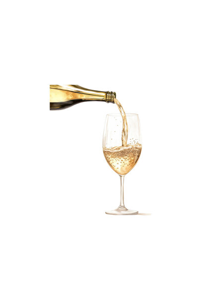 INOVATIX Set de 8 piese, Autocolant Umplerea paharului cu șampanie, INOVATIX®...