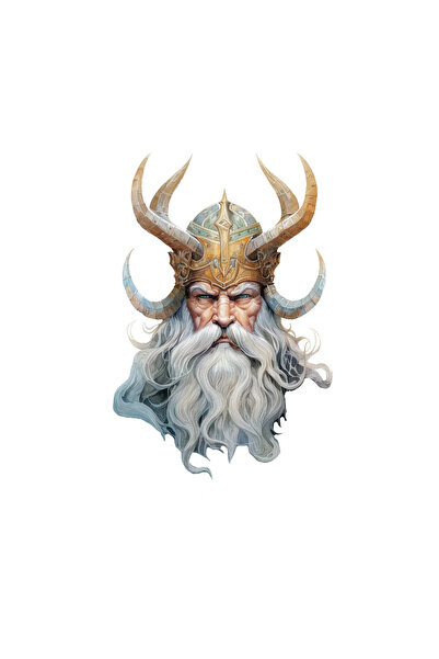 INOVATIX Set de 8 piese, autocolant Viking Mimir, INOVATIX®. 6 cm