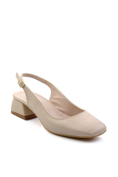 Bambi Beige Women's Classic Heeled Shoes K01823122709