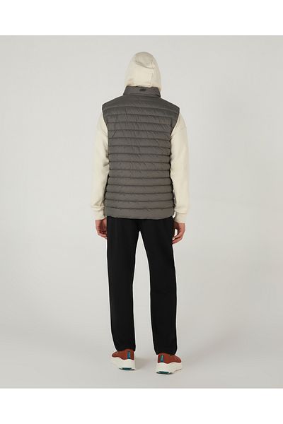 SKECHERS M Îmbrăcăminte exterioară Vestă căptușită cu căptușeală fleece Vestă gri pentru bărbați S242212-003