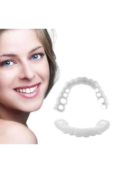 Sprise Set 2 fatete dentare cosmetice, alb, dimensiune unica