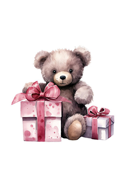 INOVATIX Set de 8 piese, autocolant Ursuleț Bun cu cadouri de Crăciun, INOVAT...