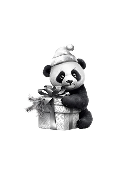 INOVATIX Set de 8 piese, autocolant urs panda cu cadou și căciulă cu slogan, ...