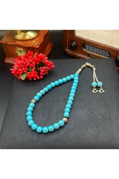 Sabır Taneleri Turquoise Natural Stone Prayer Beads Healing Turquoise Stone