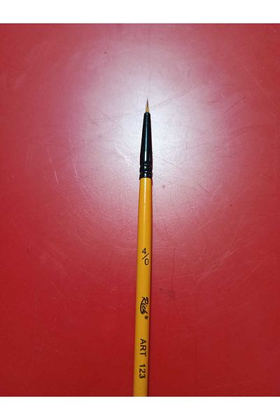 Rich 123 Series Round Tip Multi-Purpose Quality Synthetic Detail Brush No:4/0