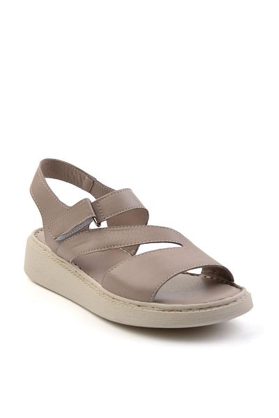 Bambi Mink Leather Women's Sandals K05331045703