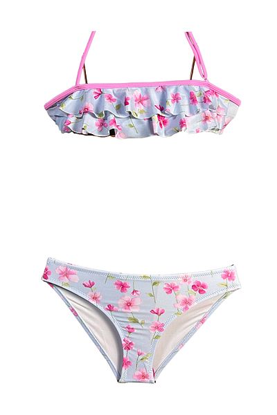 LOOK ME Σετ μπικίνι για κορίτσια με λαιμόκοψη Sakura Floral 50UV από τη Nessi Byrd