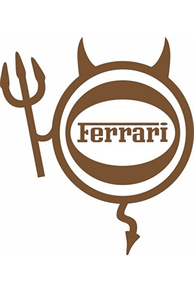 Image Sticker auto, IMAGE, Dracusor FERRARI, cupru, 19 x 21 cm