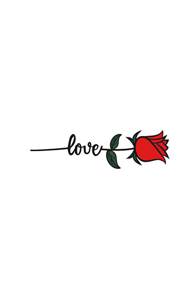 INOVATIX Set of 8 pieces, Love Rose Sticker, INOVATIX®. 6 cm