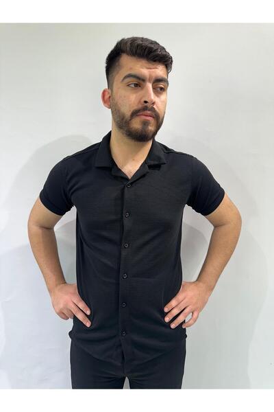 RESSHO Yatay Çizgili Erkek Gömlek