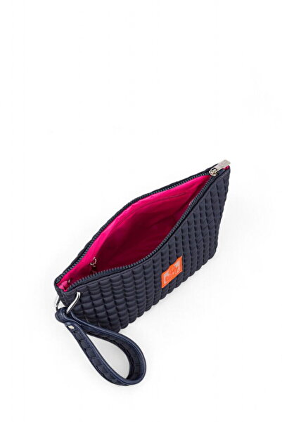 Bilik Deri Scuba Dark Gray Women's Portfolio & Clutch Bag Yeliz