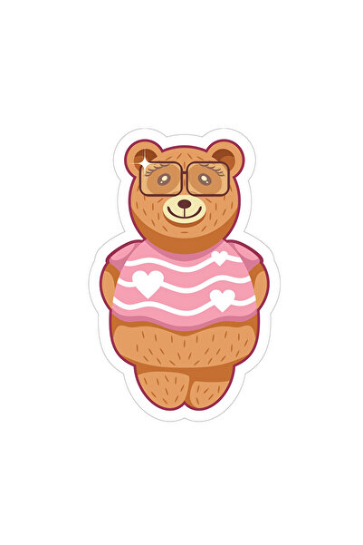 INOVATIX Set de 8 autocolante ursuleț de turtă dulce, INOVATIX®. 6 cm