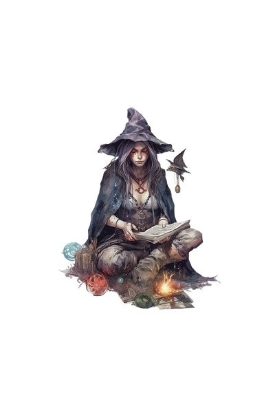 INOVATIX Set de 8 piese, autocolant Vrăjitoare cu globuri magice, INOVATIX®. ...