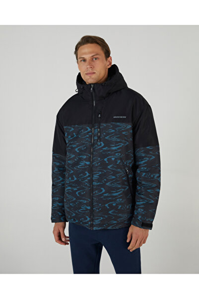 SKECHERS M Outerwear Padded Jacket Erkek SİYAH Mont S242025-001