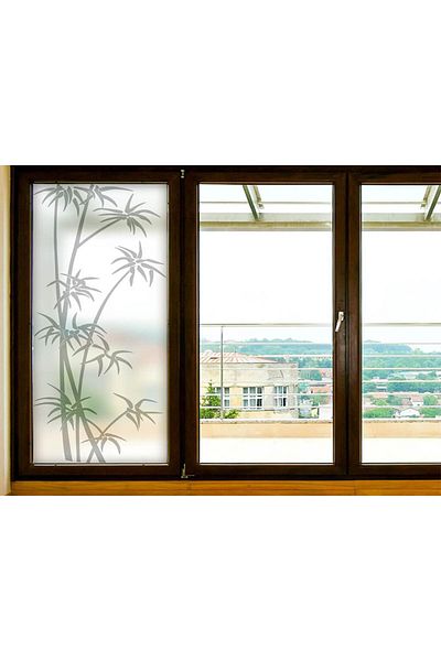 media Bamboo decorative window film, 1 m x 2.1 m