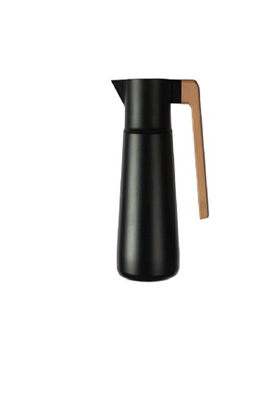 Parfait High Quality Contemporary Design Vacuum Flask Black and Brown 1.5 Liter