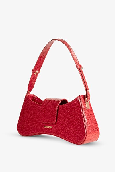 LOVENTA Adjustable Strap Shoulder Bag Greta Red