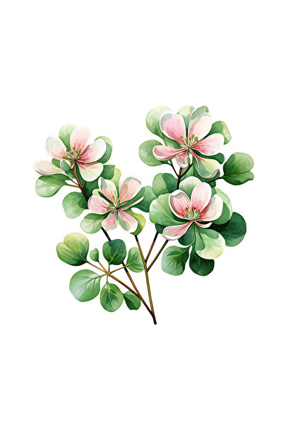 INOVATIX Σετ 8 τεμαχίων, Αυτοκόλλητο με ανθισμένο τριφύλλι, INOVATIX®. 6 εκ.