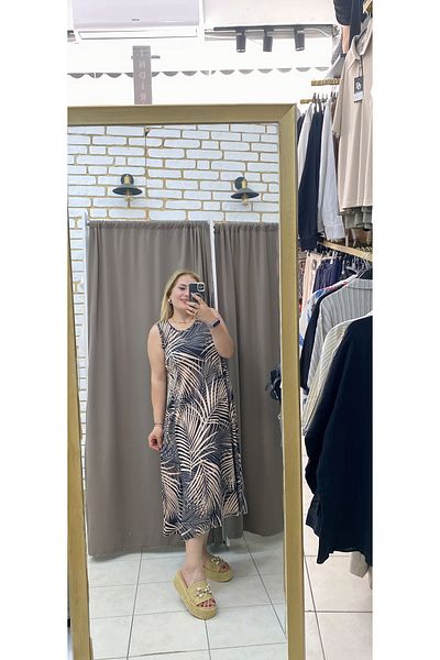TUBA TOPTAŞ Plus Size Strappy Dress