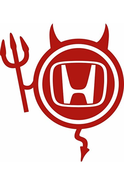 Image Sticker auto, IMAGE, Dracusor HONDA, rosu, 19 x 21 cm