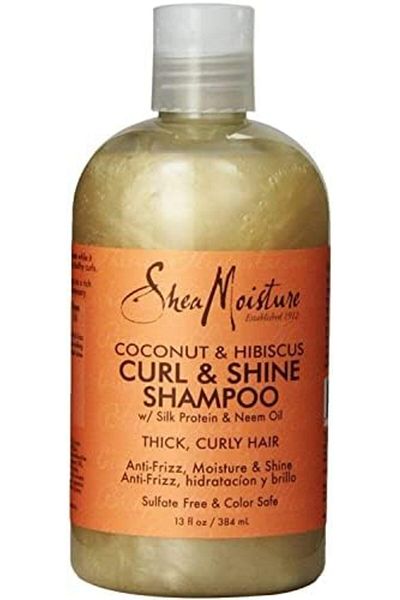 Shea Moisture ORGANIC Coconut & Hibiscus Curl & Shine Shampoo 13 oz.(384 ml)
