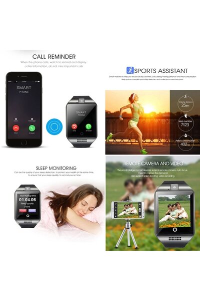 Ziani Smartwatch with phone MCZ Q18, 1.3Mpx camera, 1.54 inch Capacitive display, TF card slot, Bluetooth