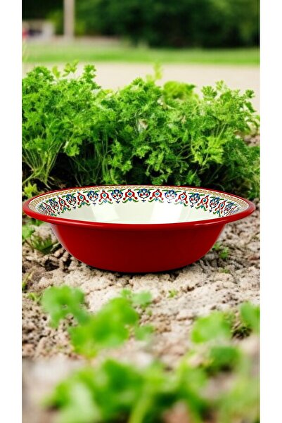 İnci Emaye 36 cm 4.5 Liter Enamel Basin Whisk and Mixing Bowl, Dough Basin. Fruit Bowl. Dower. Large Bowl