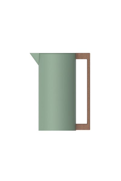 Parfait High Quality Contemporary Design Vacuum Flask Olive Green and Brown 1 Liter