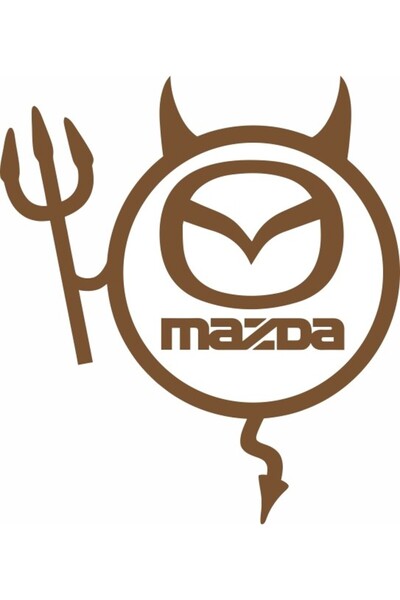 Image Sticker auto, IMAGE, Dracusor MAZDA, cupru, 19 x 21 cm