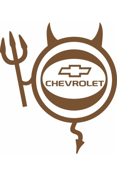 Image Sticker auto, IMAGE, Dracusor CHEVROLET, cupru, 19 x 21 cm