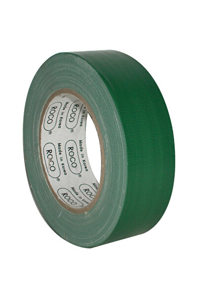 Roco شريط قماش - 1.5 بوصة × 25 مترًا، أخضر