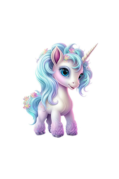 INOVATIX Set de 8 bucăți, autocolant Unicorn Ziggy, INOVATIX®. 6 cm