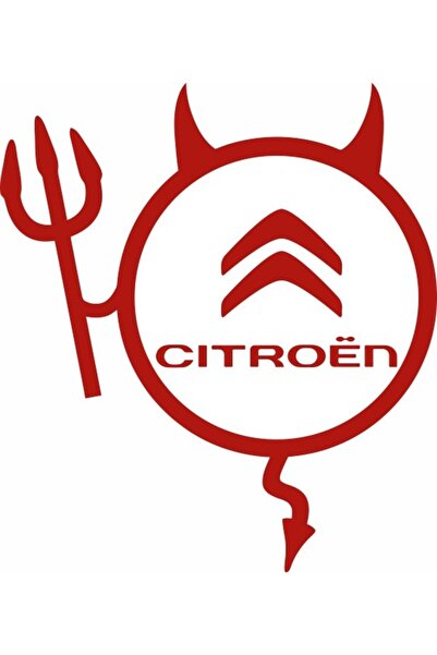 Image Sticker auto, IMAGE, Dracusor CITROEN, rosu, 19 x 21 cm