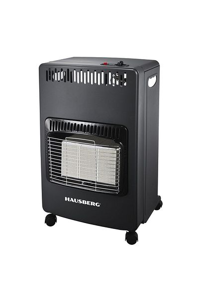 Hausberg Soba Pe Gaz Gpl Hb-1021ng, Piezo-electrica, 3 Placi De Incalzire Ceramic Putere Totala 4.2kw, Negru